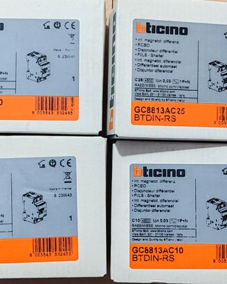 N°4 bticino Differenziale Magnetotermico