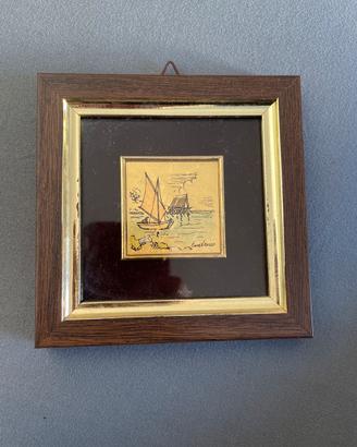 Quadro artigianale in oro