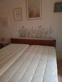 Materassi NUOVI in lattice + fodere in wood lenpur