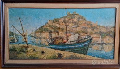 Grande dipinto olio firmato e datato '66