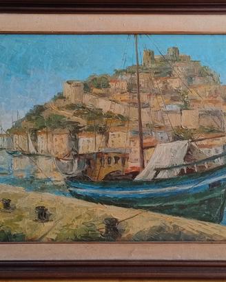 Grande dipinto olio firmato e datato '66