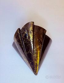 Lampada da parete in ceramica vintage anni '70