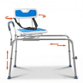 Sedia Scorrevole da Bagno anziani disabili