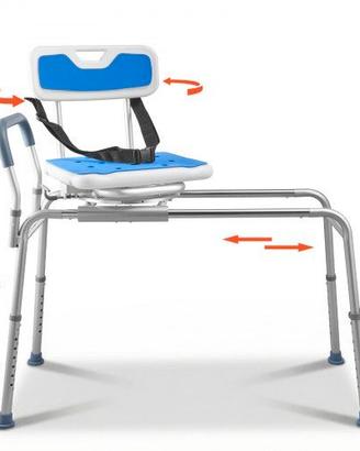 Sedia Scorrevole da Bagno anziani disabili