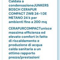 Caldaia Junkers Bosch