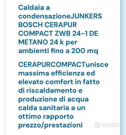 Caldaia Junkers Bosch