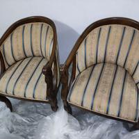 COPPIA POLTRONE ANTIQUARIATO ELEGANTI STUPENDE