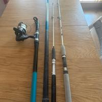 Lotto di canne da pesca