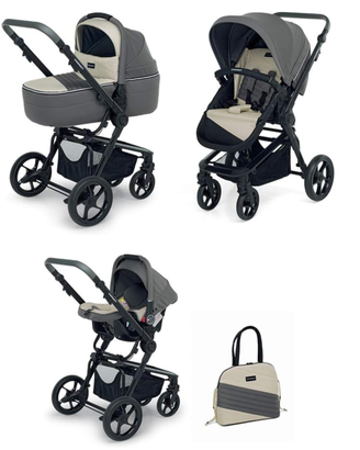 Trio Foppapedretti 3Chic Sistema Combinato Grigio