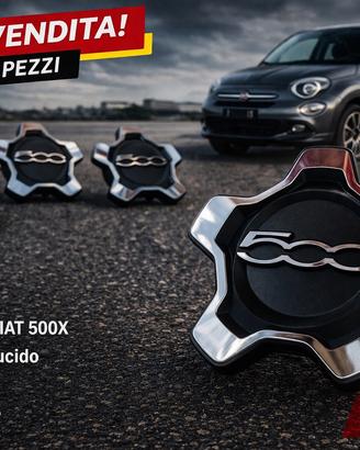 Coprimozzo Fiat 500X Tappo Mozzo Borchia Silver