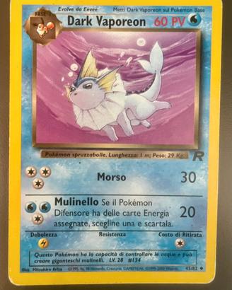 Dark Vaporeon mazzo Team Rocket
