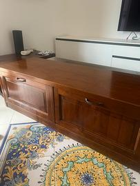 Mobile con cassettoni in legno massello