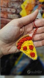 Portachiavi Fetta di Pizza 🍕 fatto a mano