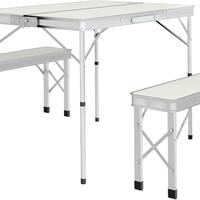 Tavolino Pieghevole da Picnic con 2 Panche