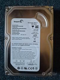 HDD SATA Seagate 250GB - perfetto -