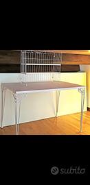 Scrivania con doppia mensola