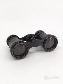 Binocolo antico Iris Paris teatro ottone e pelle