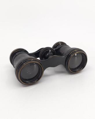 Binocolo antico Iris Paris teatro ottone e pelle
