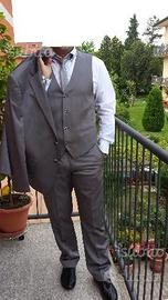 Vestito + Gilè Grigio Nuovi - TG. 52