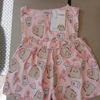 Pigiama estivo Pusheen ragazza nuovo con cartellin