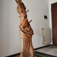 attaccapanni in ulivo massiccio 