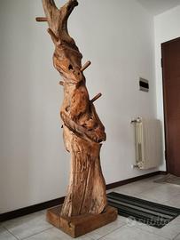 attaccapanni in ulivo massiccio 