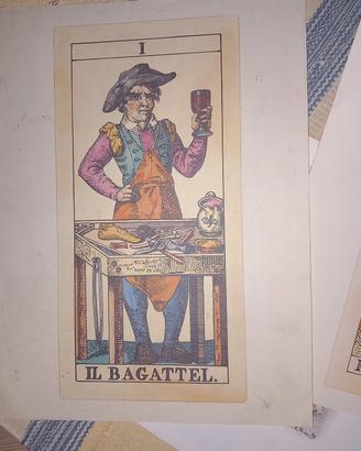 quadro stampa carta tarocco vintage 