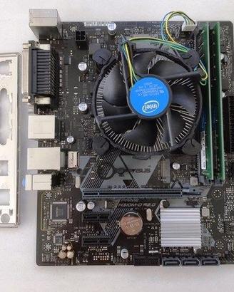 SCHEDA MADRE ASUS + CPU I3-9100 + 16GB RAM