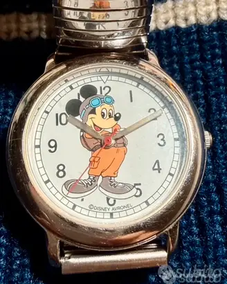 OROLOGIO DISNEY TOPOLINO AVIATORE AVRONEL JAPAN