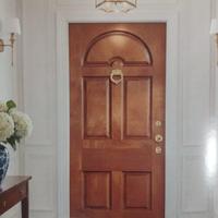 Porta blindata legno okume' classe 3