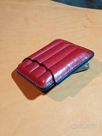 portasigari per 4 toscanelli ammezzati in cuoio ri