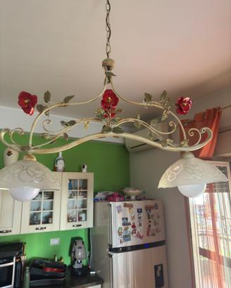 Lampadari in ferro battuto 