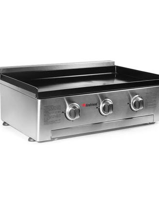barbecue a gas con piastra smaltata e copertura