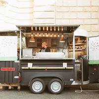 Food Truck rimorchio per Hamburger Piadine Panini