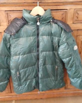 Piumino Moncler taglia 12 A 152 CM ragazzo verde 
