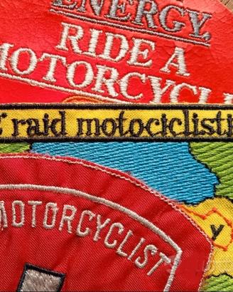 TOPPA STEMMA PATCH MOTO MOTOCICLISTA VINTAGE '80