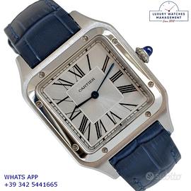 Cartier Santos Dumont WSSA0085 Silver Full Set New