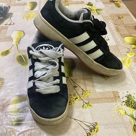 Scarpe Adidas campus anni 2000 nere e bianche 00s