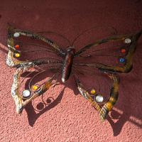 Farfalla decorativa da parete in metallo