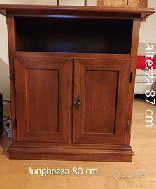 Credenza e porta TV in arte povera noce