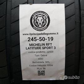 2 gomme 245 50 19 michelin rft a22569