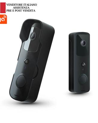 Videocitofono wifi PST TUYA nero c/sens movimento