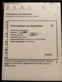 Kindle 7ma Generazione senza pubblicità 