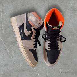 Jordan1 Hyper crimson grey