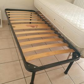 Rete a doghe e materasso Permaflex