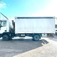 camion iveco eurocargo 100e18 centina telone e gru