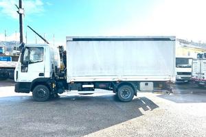 camion iveco eurocargo 100e18 centina telone e gru