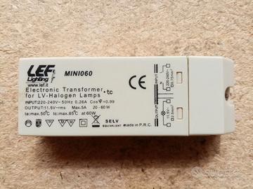 elettricita’ TRASFORMATORE ELETTRONICO 20-60W 220V