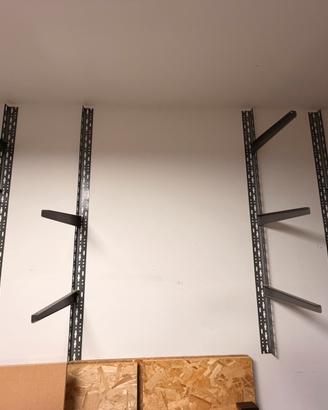 Scaffale da parete staffe montanti reggimensola