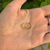 Orecchini cerchio piccolo argento 925